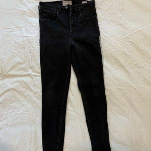 Black everlane stretch skinny jeans, size 28 regular